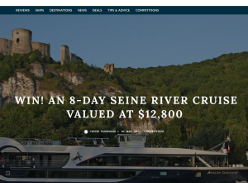 Win an 8-day Seine River Cruise, valued at $12,800!