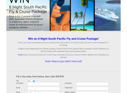 Win an 8 Night South Pacific Fly and Cruise Package