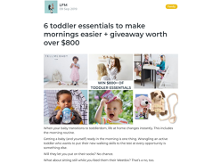 Win an $800 Toddler's Prize Pack