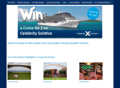 Win an 8N Cruise On Board Celebrity Solstice for 2