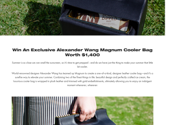 Win an Alexander Wang x Magnum Cooler Bag
