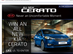 Win an all new Kia Cerato!