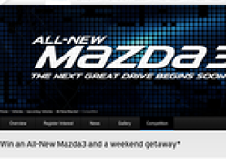 Win an all new Mazda 3 & a weekend getaway!