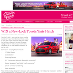 Win an all-new Toyota Yaris Hatch!