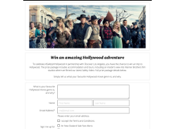 Win an amazing Hollywood adventure!