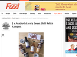 Win an Anathoth Farm's Sweet Chilli Relish Hamper