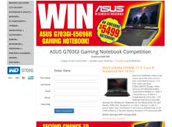 Win an ASUS G703GI Gaming Notebook