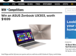 Win an ASUS Zenbook UX303, worth $1699!