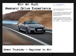 Win an Audi weekend drive experience worth $1,500!