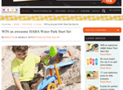 Win an awesome HABA Water Park starter set!