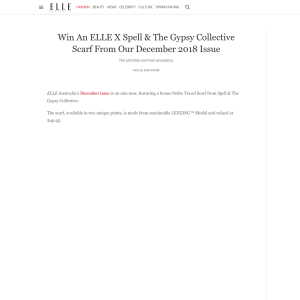 Win An Elle X Spell & The Gypsy Collective Scarf