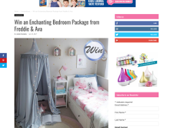 Win an enchanted bedroom package
