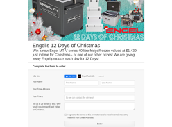 Win an Engel 40L Fridge/Freezer Worth $1,439 or 1 of 11 Cooler Boxes/Bags