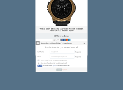 Win an Engraved Nixon Mission Smartwatch
