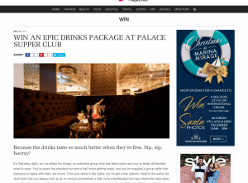 Win An Epic Drinks Package at Palace Supper Club