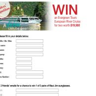 Win an Evergreen Tours European River Cruise for you & a friend!