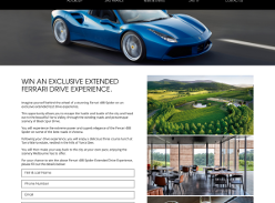 Win an exclusive extended Ferrari experience
