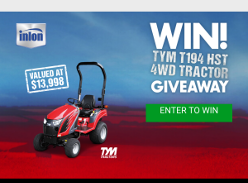 Win an Inlon TYM T194 Tractor