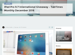 Win an iPad Pro 9.7 from TabTimes