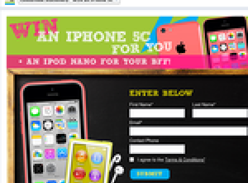 Win an iPhone 5C for you + an iPod Nano for your BFF!