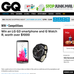 Win an LG G3 smartphone & G Watch R, worth over $1,000!