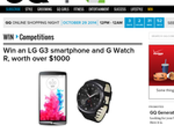 Win an LG G3 smartphone & G Watch R, worth over $1,000!
