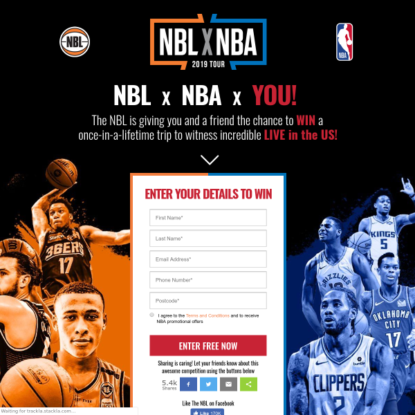Win an NBL vs NBA Experience in the USA for 2