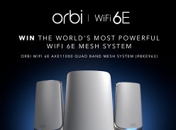 Win an Netgear Orbi Wifi 6E Mesh System