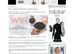 Win an Oak & Jackal rose gold timepiece