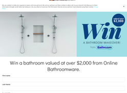 Win an Online Bathroomware Bathroom Package