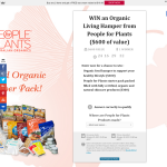Win an organic living hamper from 'People For Plants'!