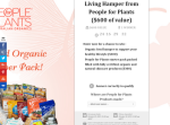 Win an organic living hamper from 'People For Plants'!