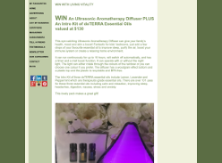 Win An Ultrasonic Aromatherapy Diffuser PLUS An Intro Kit of doTERRA Essential Oils