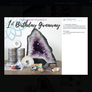 Win an 'Unearthed Crystals' prize pack, valued at over $1,000!