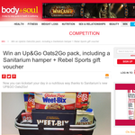 Win an Up&Go Oats2Go pack, including a Sanitarium hamper + Rebel Sports gift voucher
