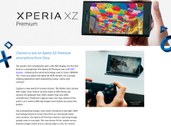 Win an Xperia XZ Premium smartphone