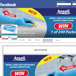 Win Ansell Long Cuff Disposable Gloves 