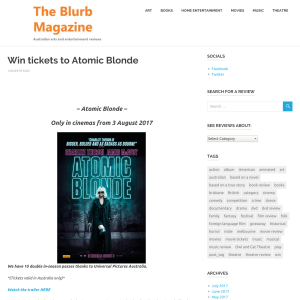 Win Atomic Blonde double passes