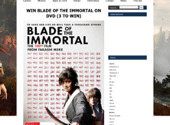 Win Blade of the Immortal on DVD