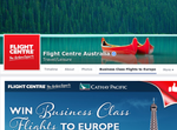 Win business class flights to Europe with Cathay Pacific!