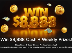 Win $8888 Cash and Weekly Prizes