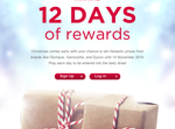 Win daily prizes in Velocity's '12 Days of Rewards'!