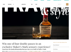Win double pass to an exclusive Maker’s Mark sensory experience