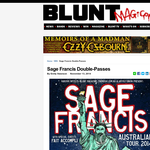 Win Double-Passes to Sage Francis 