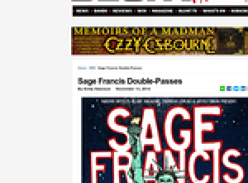 Win Double-Passes to Sage Francis 