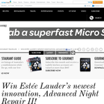 Win Estee Lauder's newest innovation, Advanced Night Repair II! 
