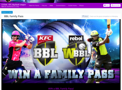 Win family tickets to BBL