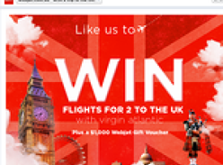 Win flights for 2 to the UK + a $1,000 Webjet gift voucher!
