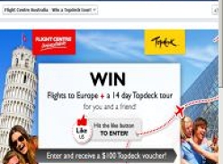 Win flights to Europe + a 14-day Topdeck tour for you & a friend!