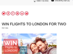 Win flights to London for 2!